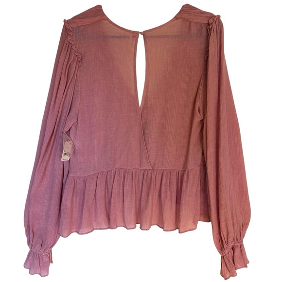 Free People NWT Daia Blouse Mountain Flower Medium Romantic Feminine - Picture 8 of 14